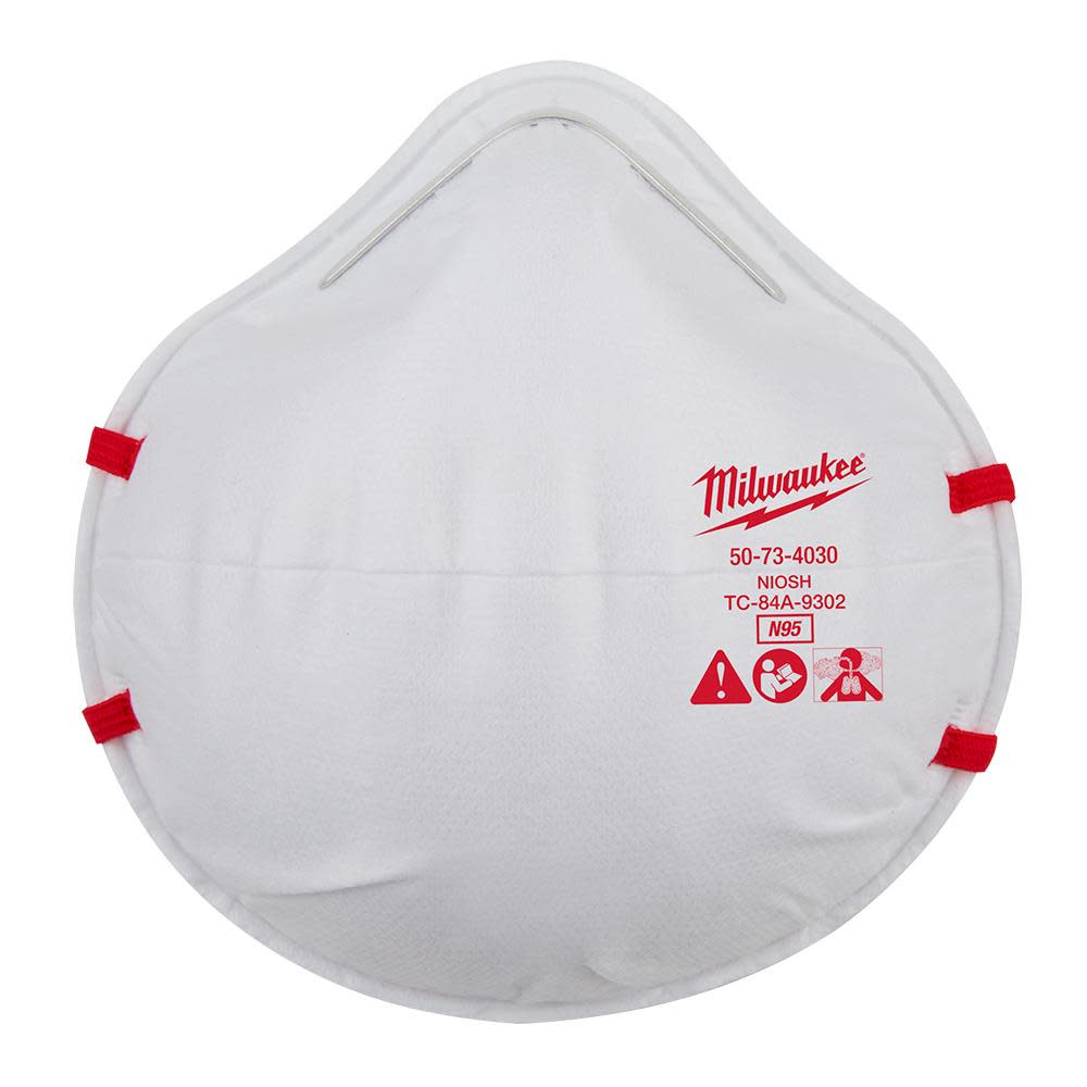 Milwaukee N95 Respirator 1pk 48-73-4031 from Milwaukee - Mycitystee
