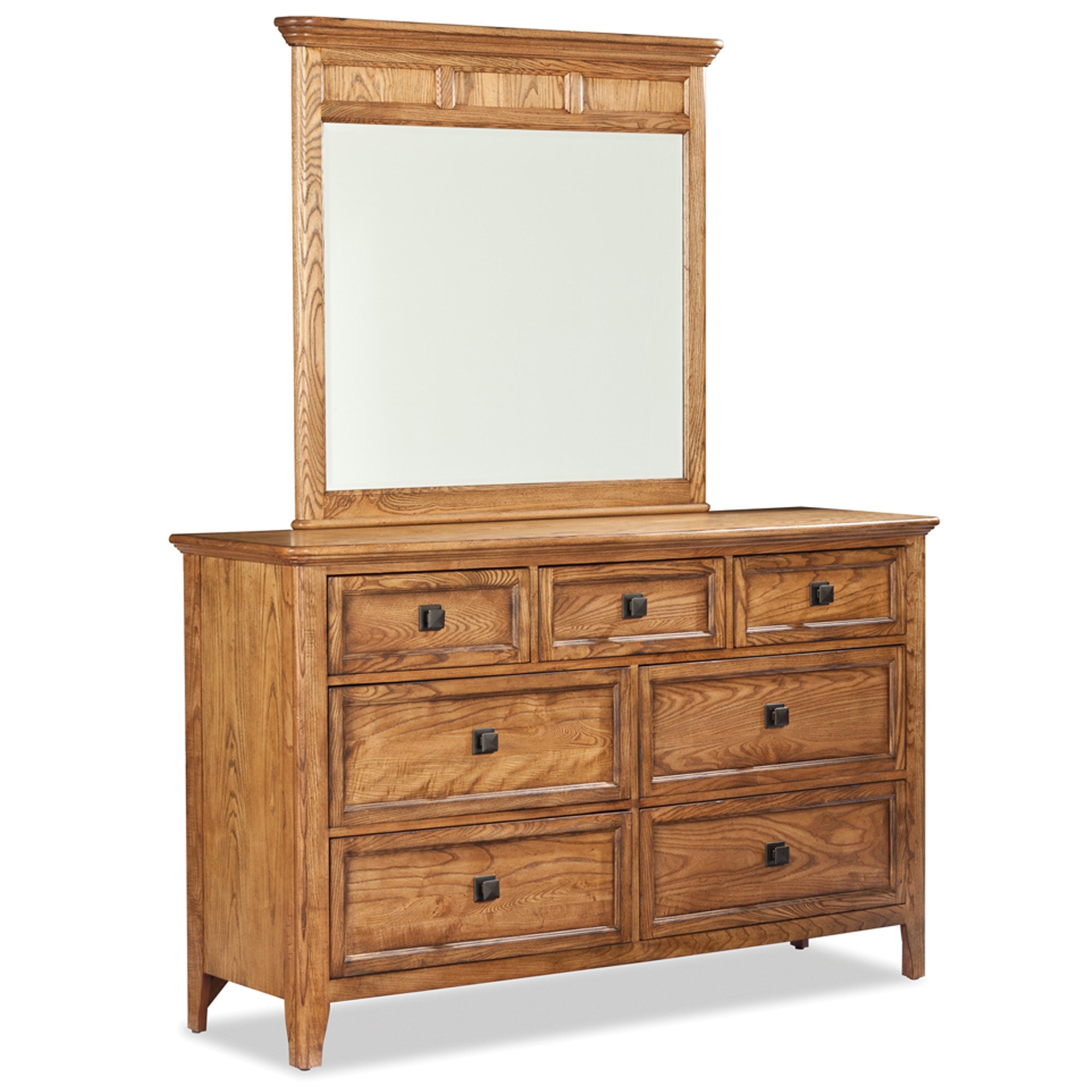 Copper Grove Maiac Brushed Ash 7-drawer Dresser with Mirror - - 9401114 - Mycitystee