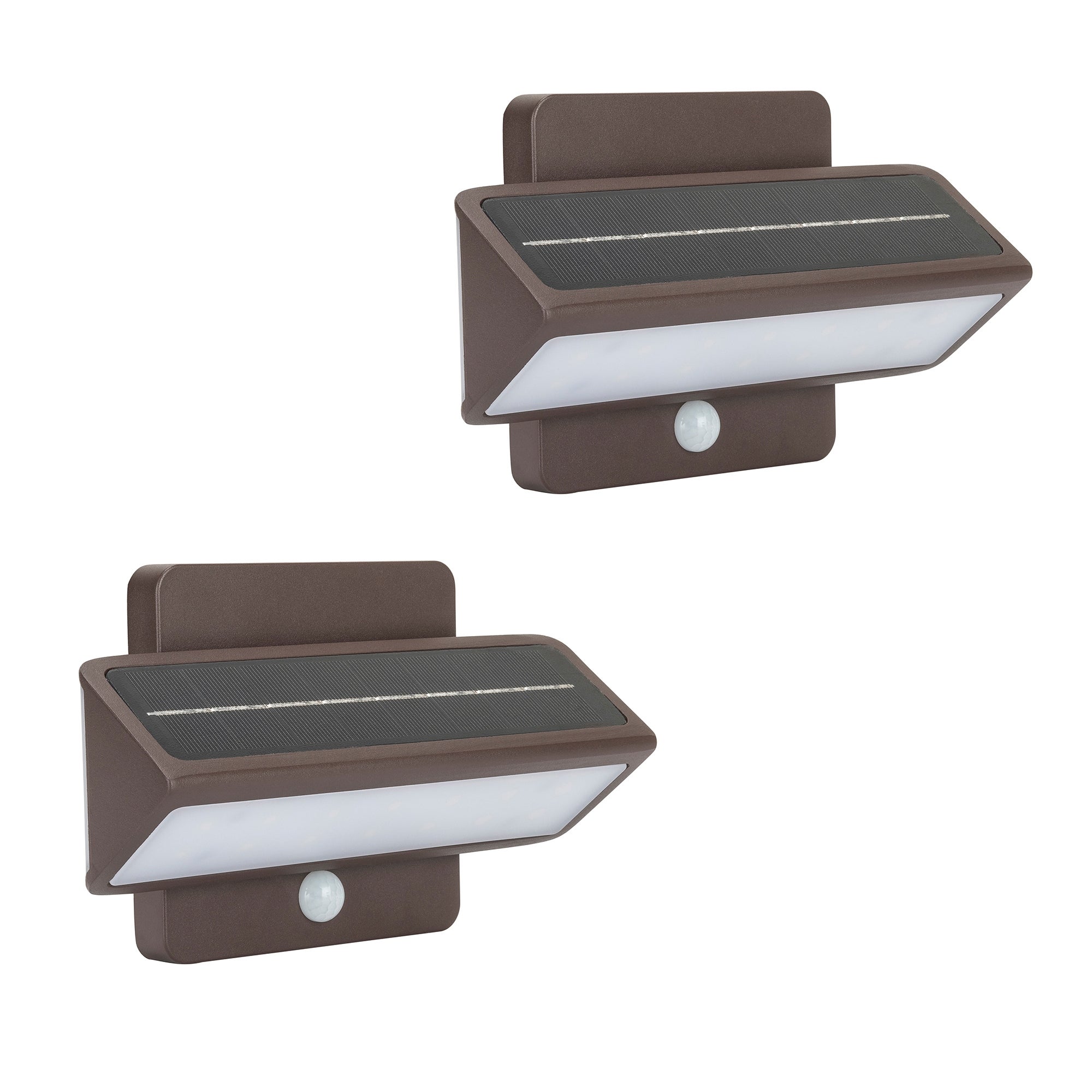 Architectural Solar Wall Accent Light w/Motion Sensor - 2PK - Bronze - Mycitystee