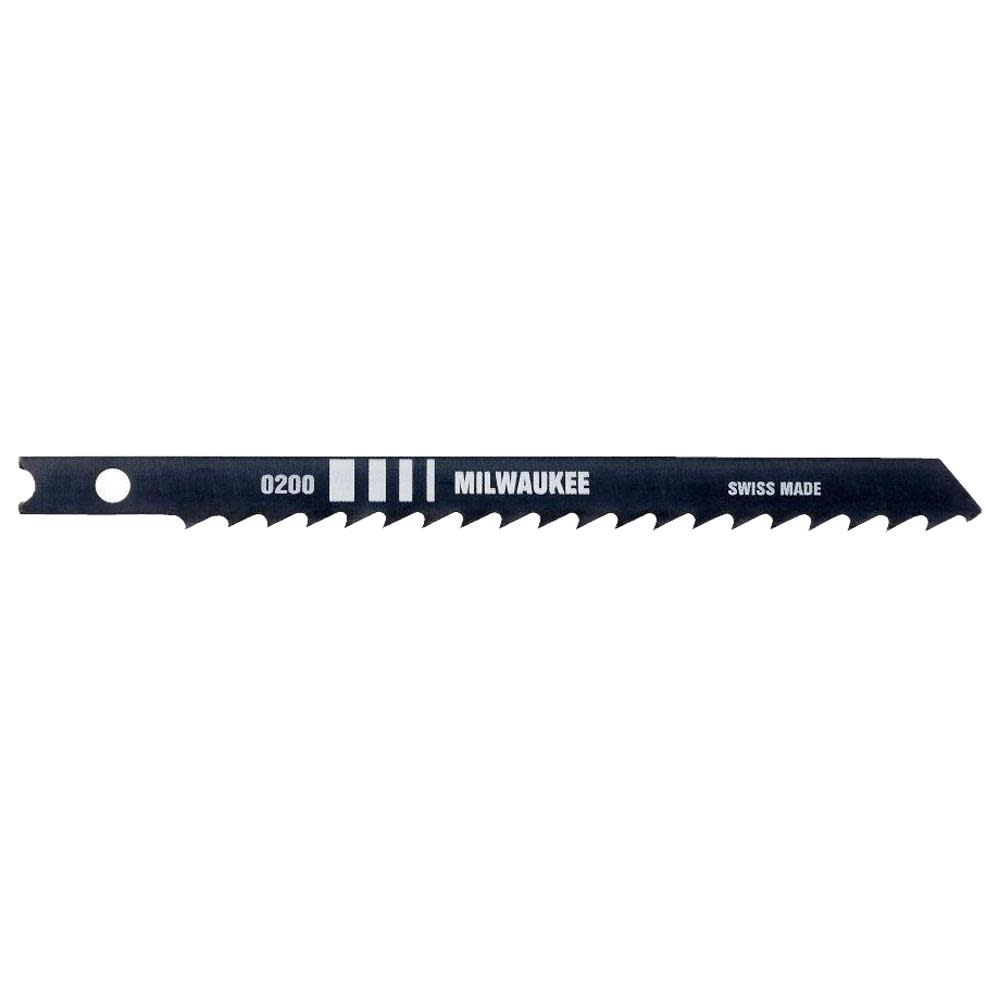 Milwaukee 4 in. 6 TPI High Carbon Steel Jig Saw Blades 5PK 48-42-0421 from Milwaukee - Mycitystee
