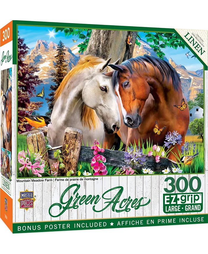MasterPieces Puzzles Green Acres - Mountain Meadow Farm 300 Piece Adult Jigsaw Puzzle - Mycitystee