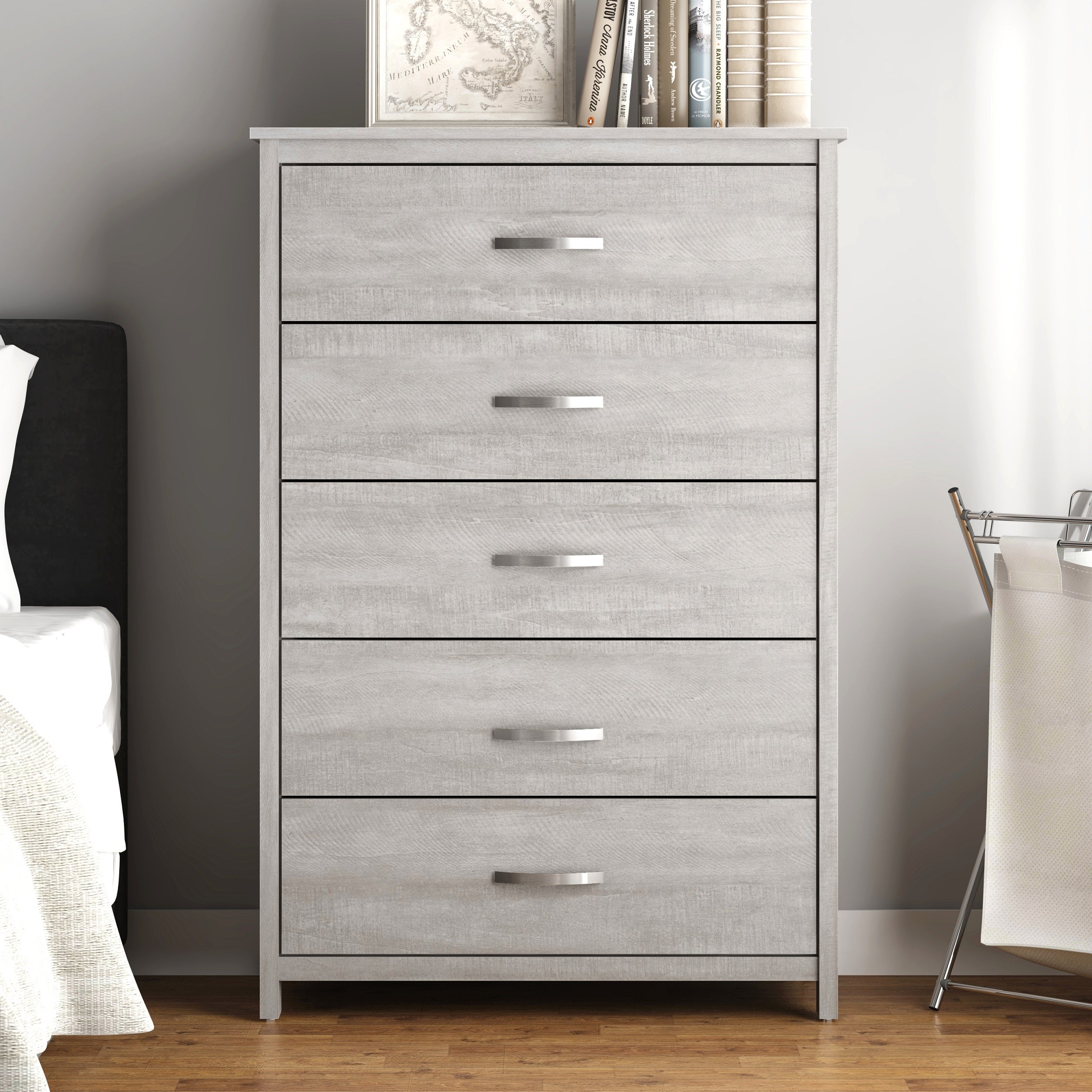 Layton 5-Drawer Chest of Drawers with Ultra Fast Assembly (47.7 in. × 15.7 in. × 31.5 in.) - - 36758342 - Mycitystee