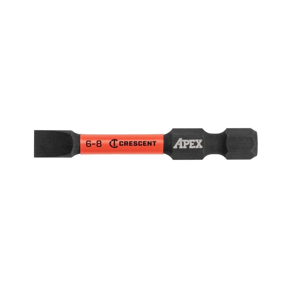 CRESCENT APEX Slotted Vortex Impact Power Bit 6-8 x 2 - Mycitystee