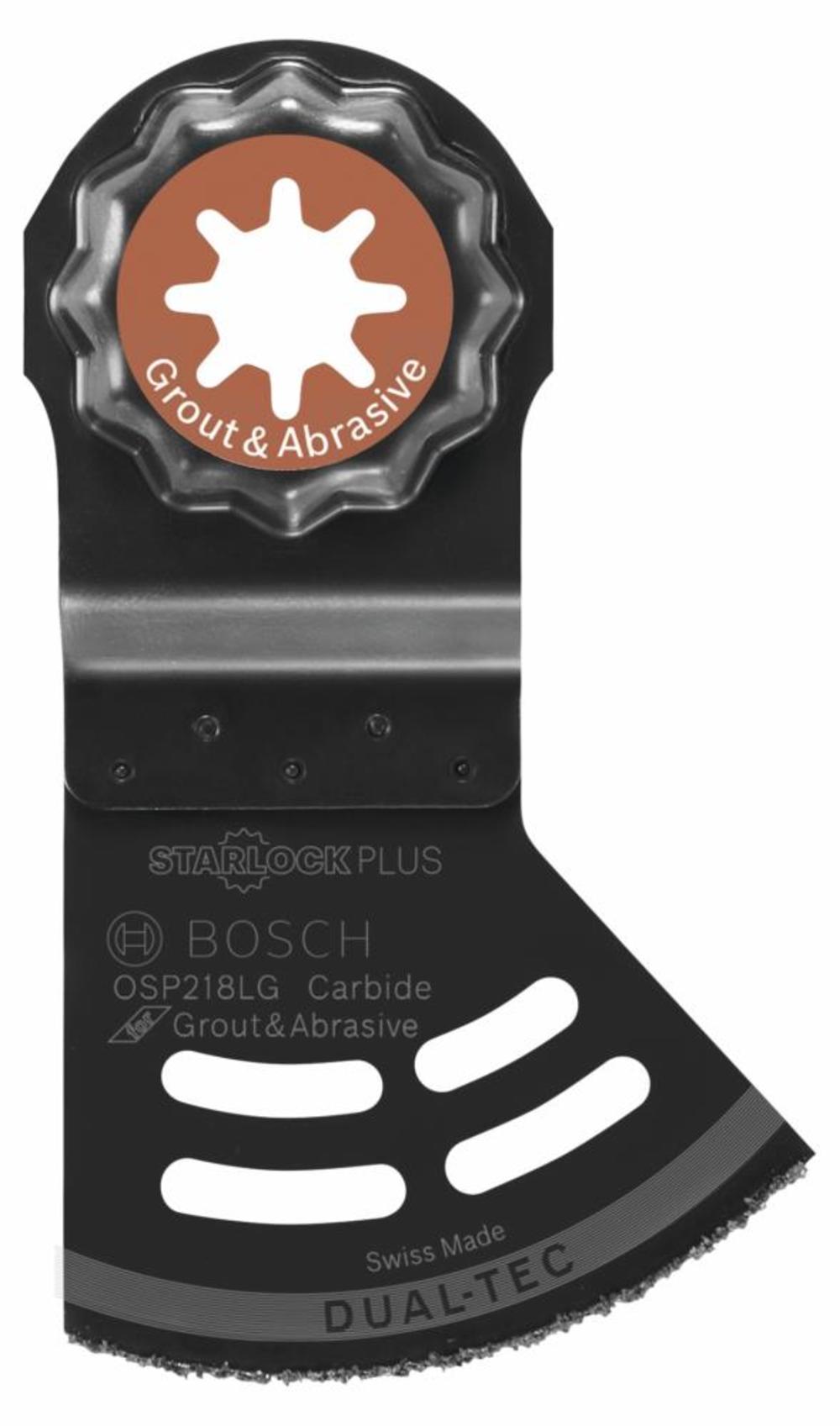 Bosch 2-1/8 In. StarlockPlus Oscillating Multi-Tool 2-in-1 Dual-Tec Grout and Abrasive Blade OSP218LG from Bosch - Mycitystee