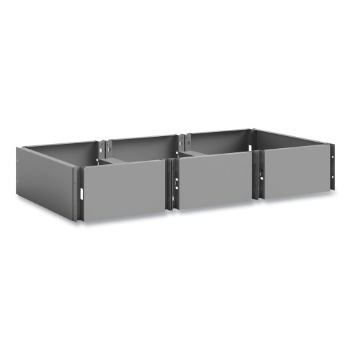 Safco Triple Continuous Metal Locker Base Addition， 35w x 16d x 5.75h， Gray， Ships in 1-3 Business Days (5520GR) - Mycitystee