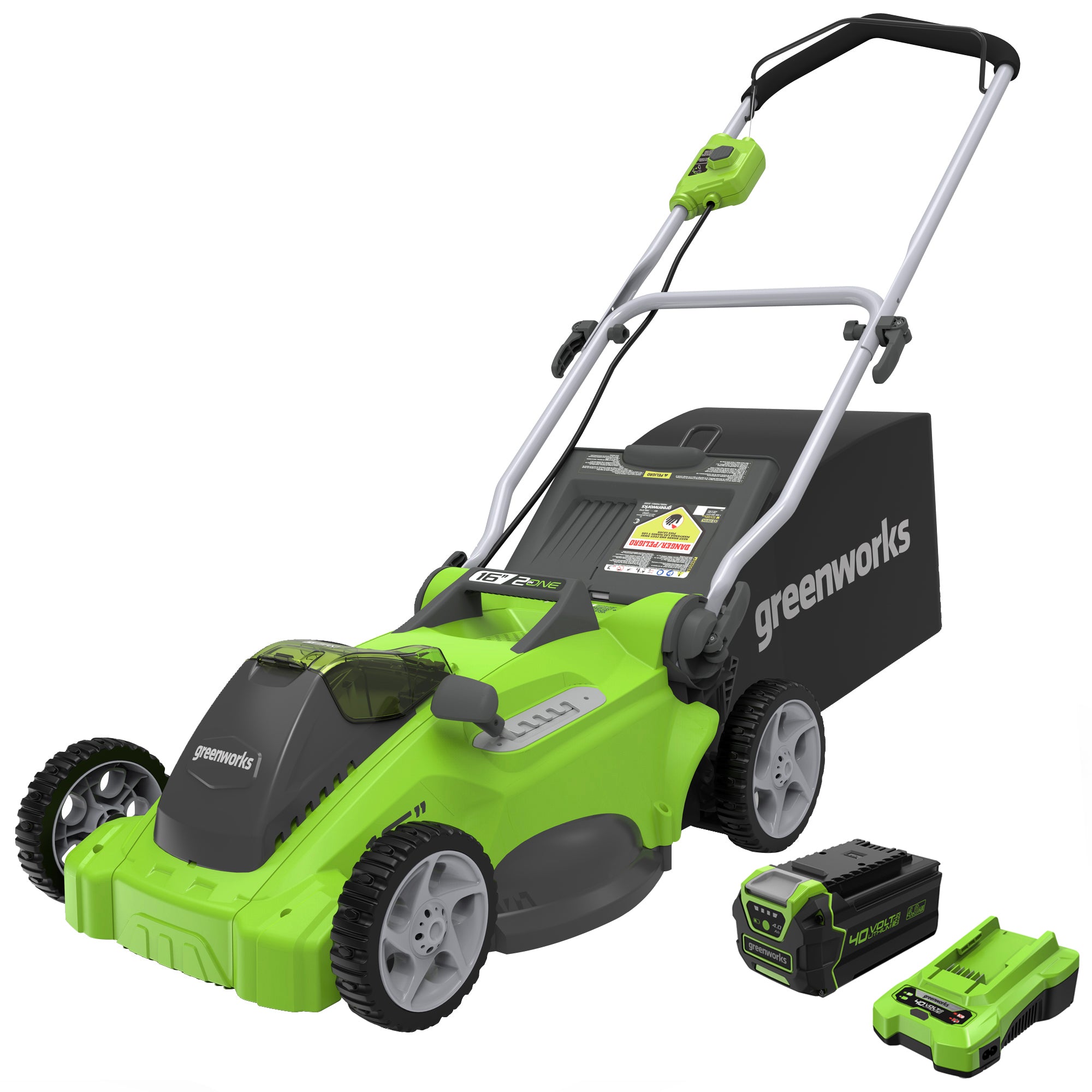 40V 16-Inch Cordless Lawn Mower | Greenworks - Mycitystee