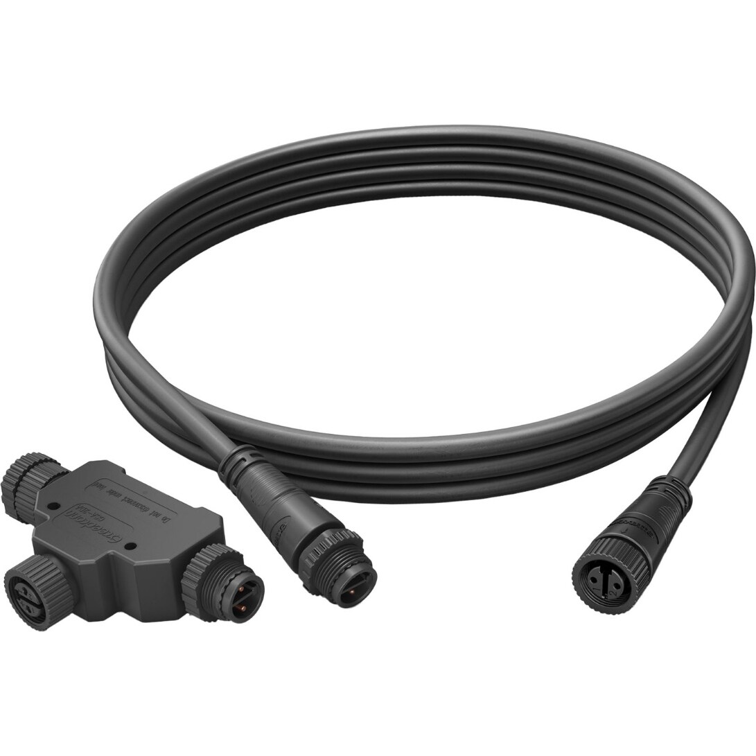 Philips Hue Outdoor 8 Feet T-Connector Cable， Black - Mycitystee