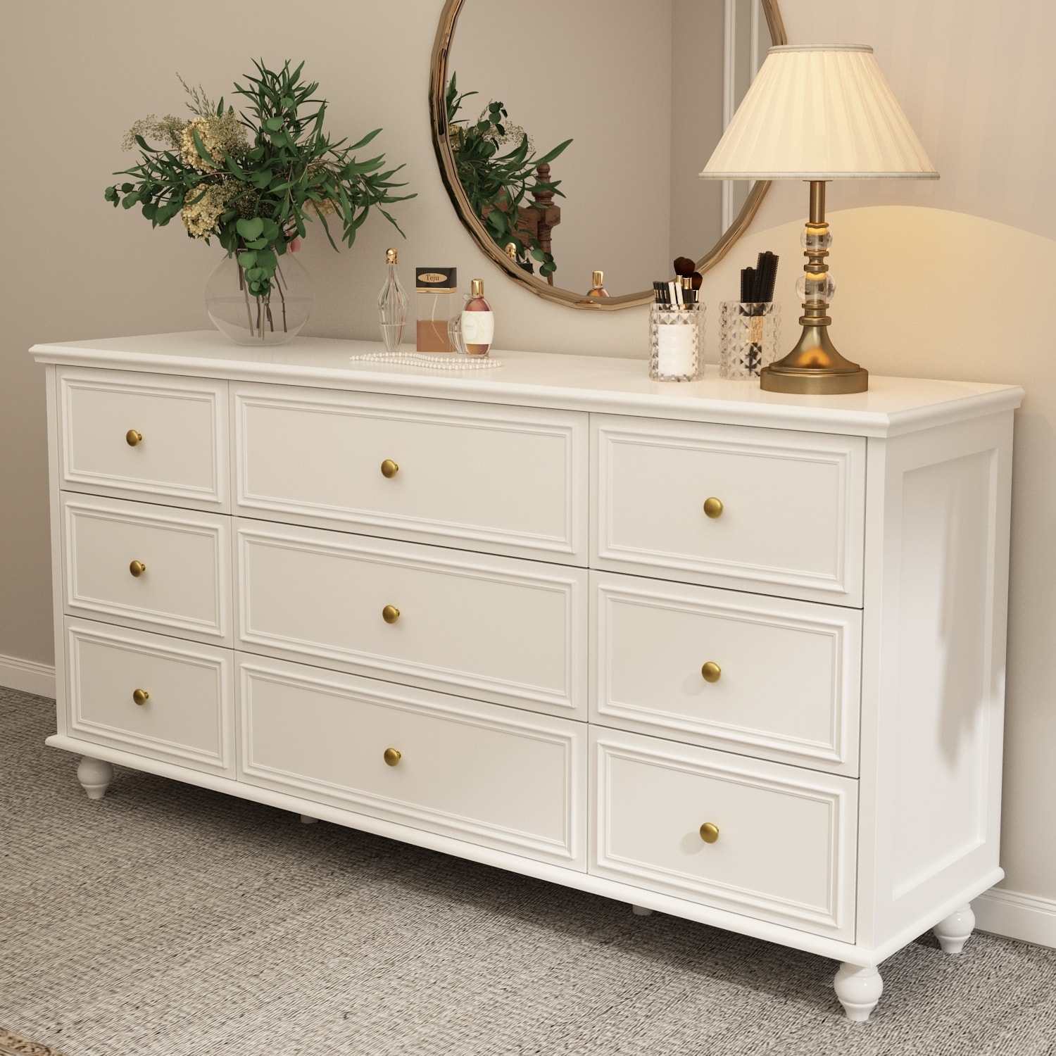 Modern Wood Dresser Bedroom Storage Drawer Organizer Closet Drawers - - 36409370 - Mycitystee