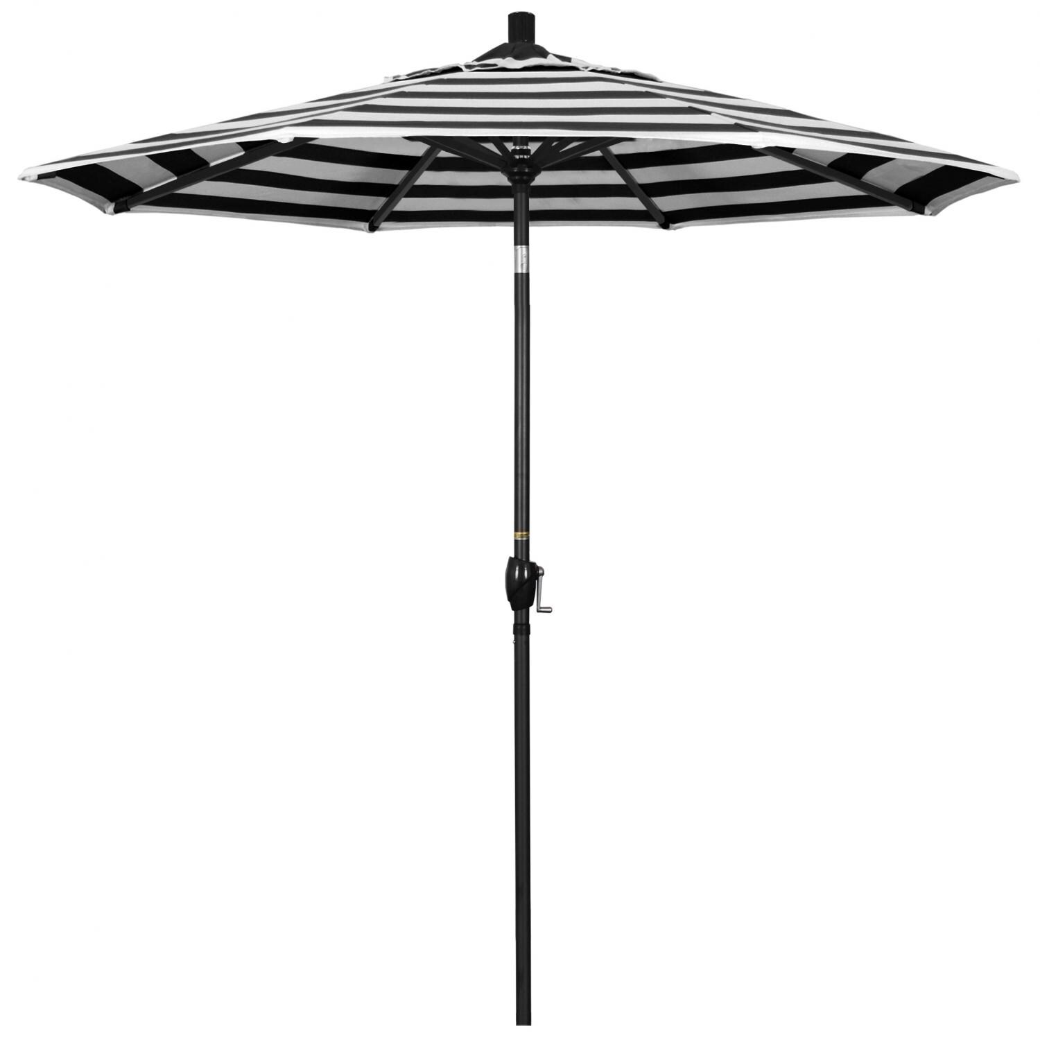 California Umbrella Pacific Trail Series 7.5 Ft Octagonal Aluminum Push Button Tilt Patio Umbrella W/ Crank Lift - Mycitystee