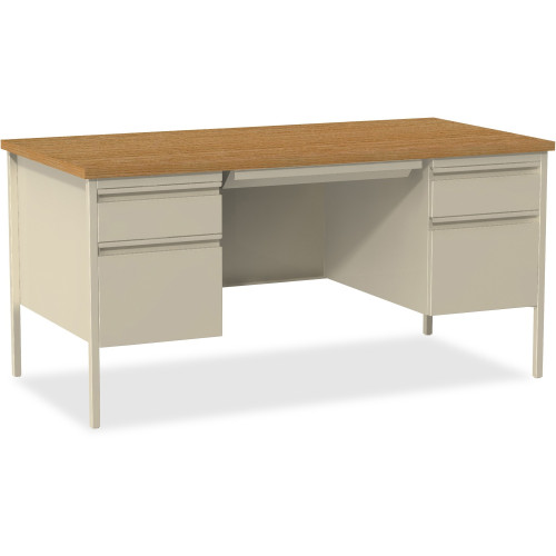 Lorell Fortress Series Double-Pedestal Desk (60926) - Mycitystee