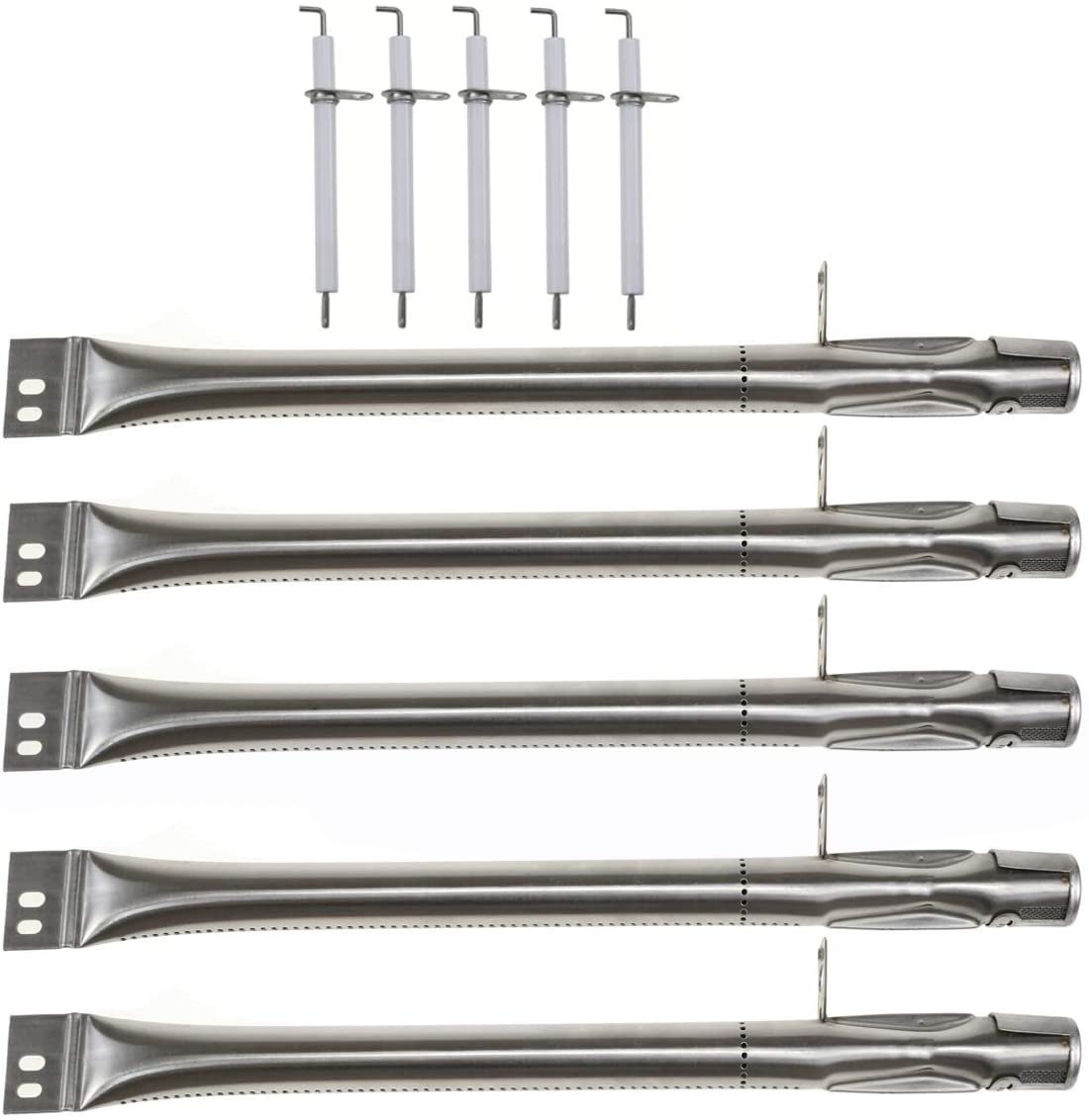Burner Tubes Igniter Repair Kit for Brinkmann 810-4590-G, 810-4558-0, 810-4555-0, 810-4556-0, 810-6500-F 5 Burner Gas Grills - Mycitystee
