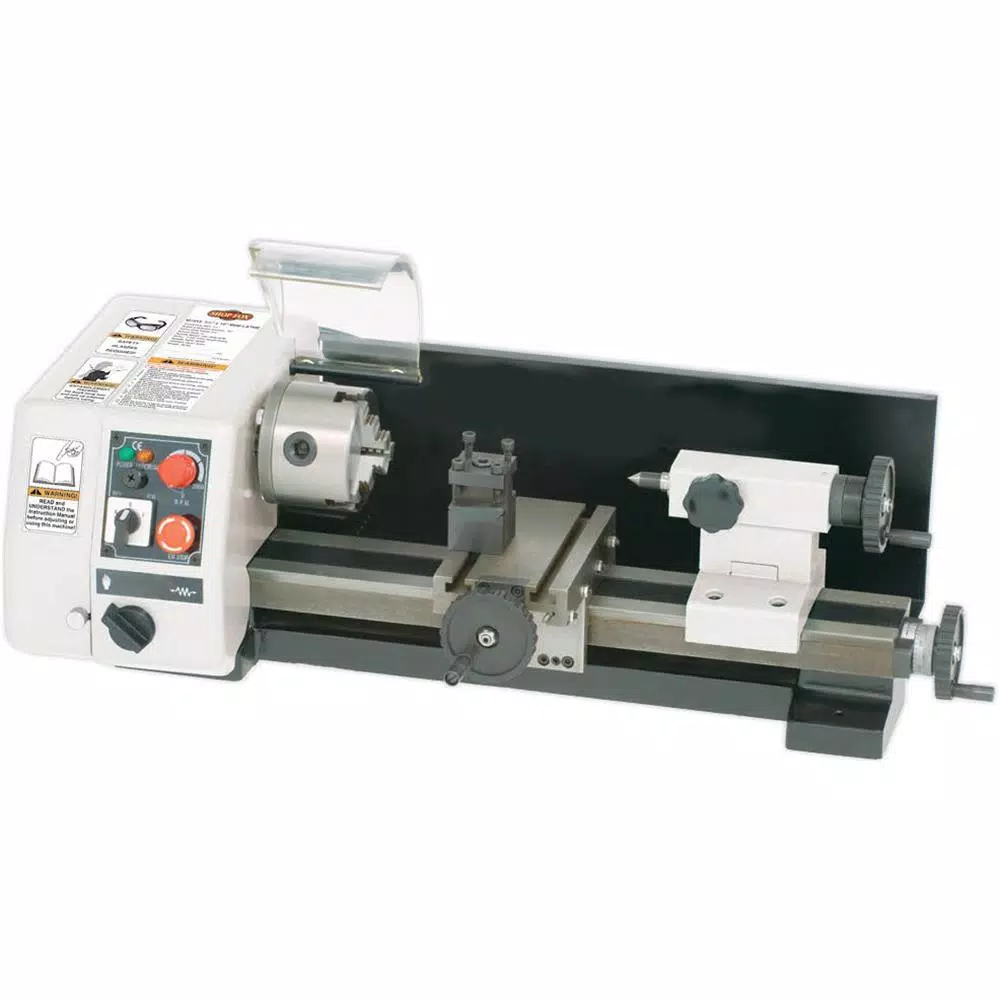 Shop Fox 6 in. x 10 in. 110-Volt 1/5 HP Mini Metal Lathe and#8211; XDC Depot - Mycitystee