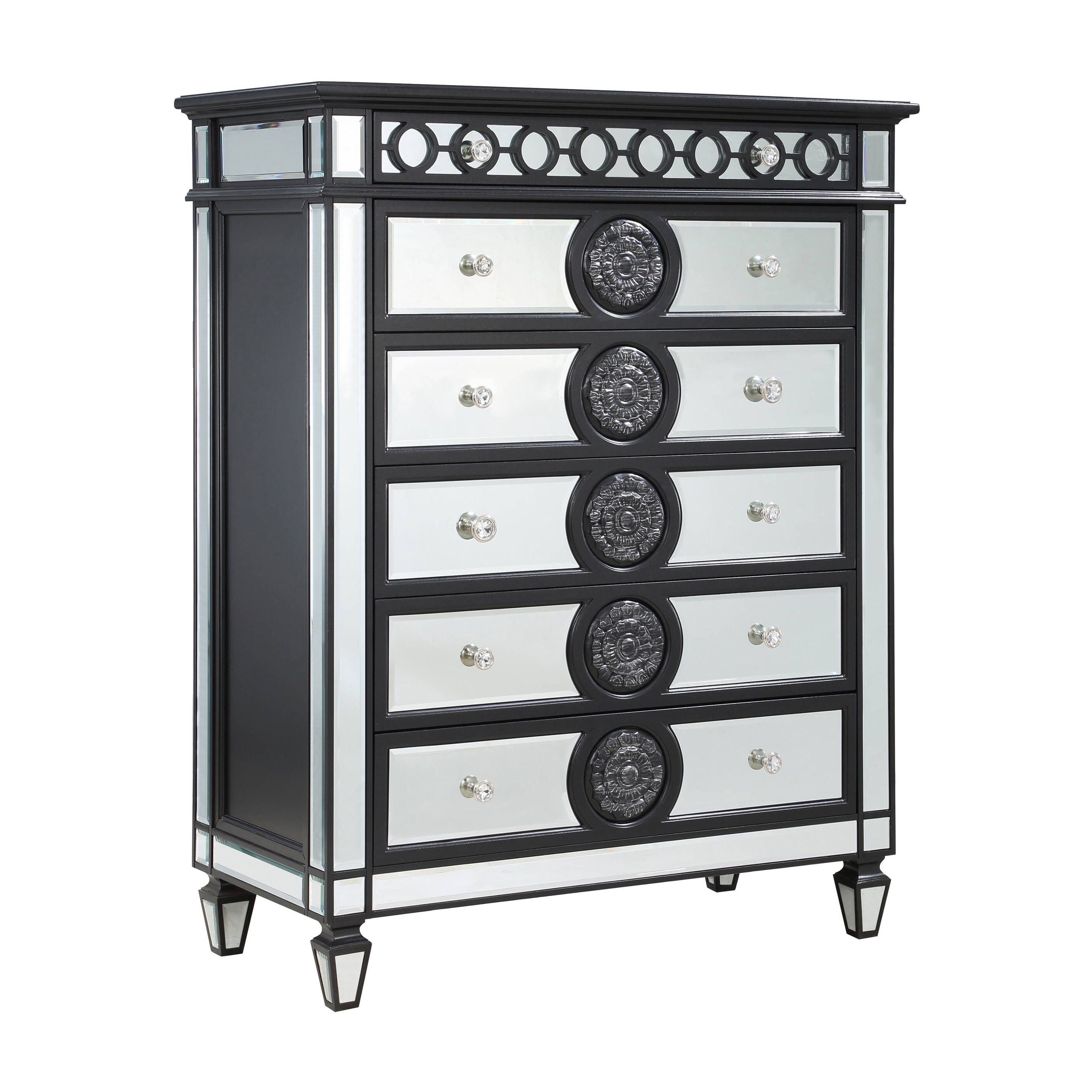 ACME Varian II Chest in Black and Sliver - - 36092493 - Mycitystee