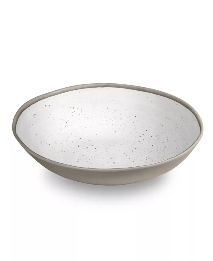 TarHong Melamine Retreat Pottery White Serve Bowl 12