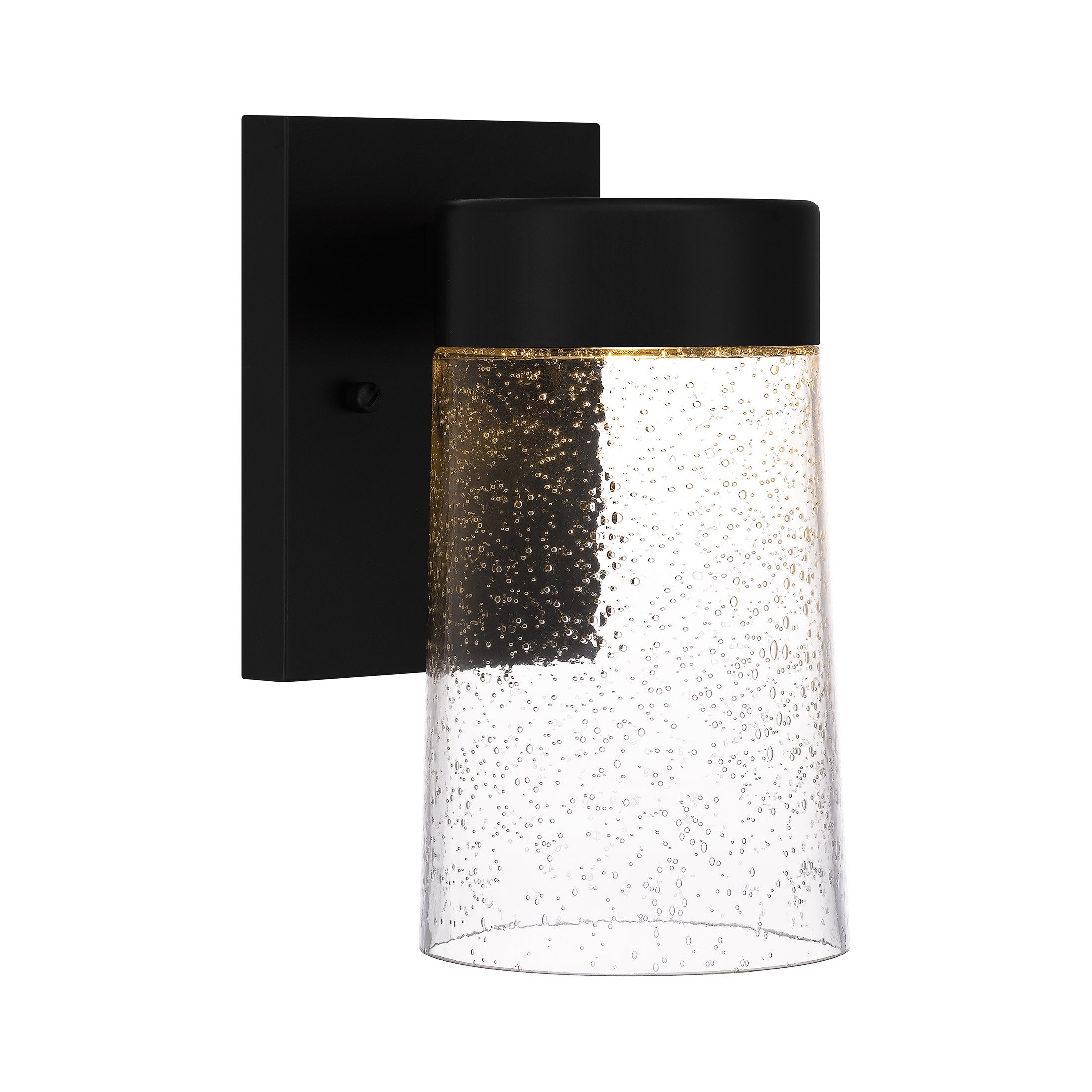 Mylo 1-Light Matte Black Outdoor Wall Lantern - Mycitystee
