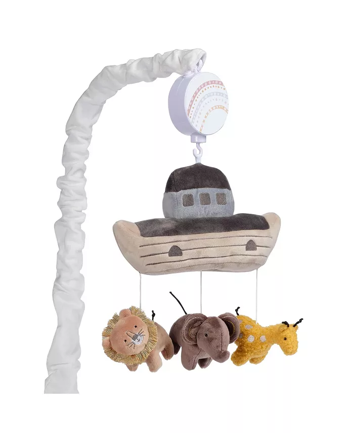 Lambs Ivy Baby Noah Ark with Animals Musical Baby Crib Mobile Soother Toy - Mycitystee