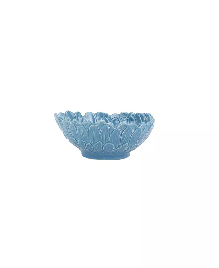 VIETRI Fiori di Campo Blue Chrysanthemum Cereal Bowl 6.5