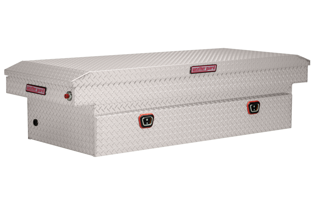 Weather Guard Saddle Truck Tool Box Aluminum Full Extra Wide Clear - Mycitystee