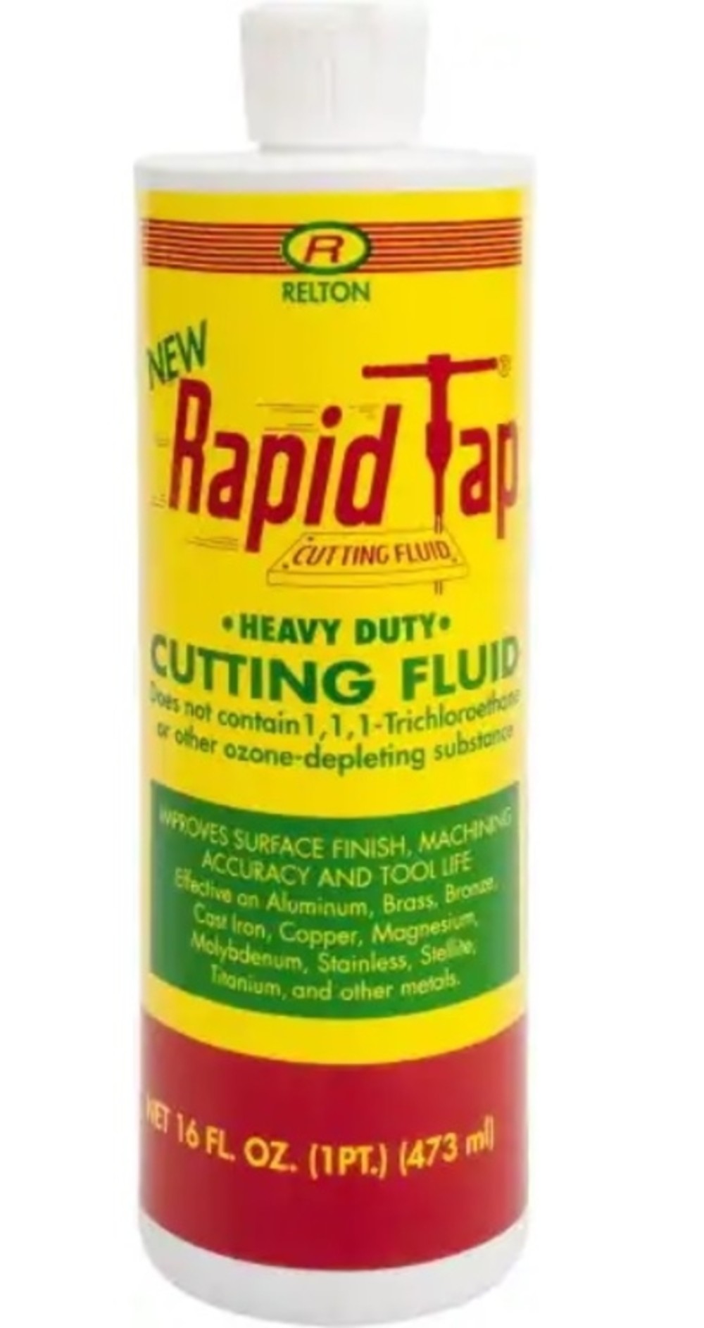 New Rapid Tap 1 Pt Bottle Cutting Fluid Semisynthetic For Use on Ferrous Metals and Nonferrous Metals - Mycitystee