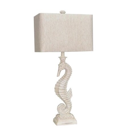 Lamps Per Se 33.75-inch White Seahorse Table Lamp (Set of 2) - N/A - Mycitystee