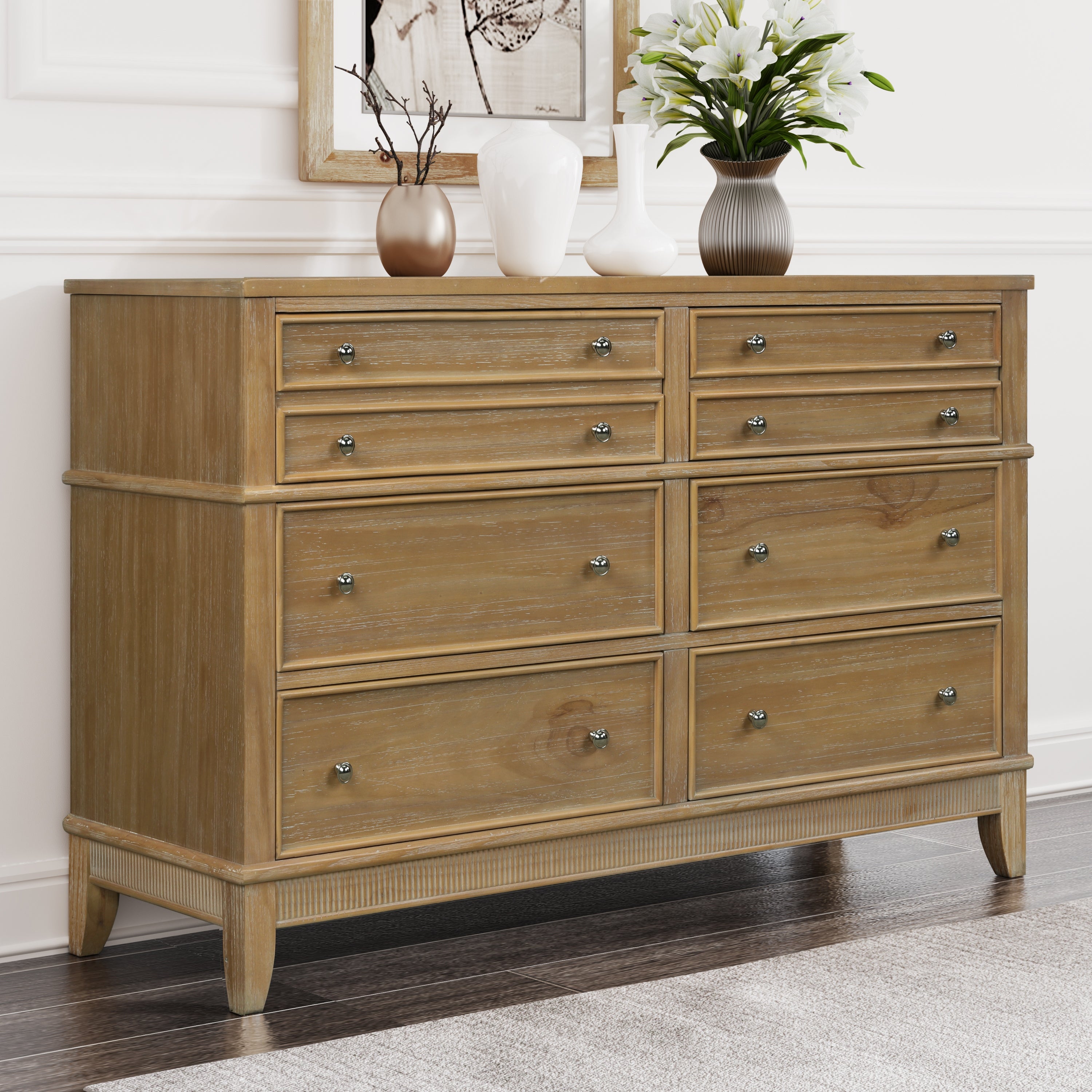 Solid Wood 6 Drawers Dresser - - 37749726 - Mycitystee