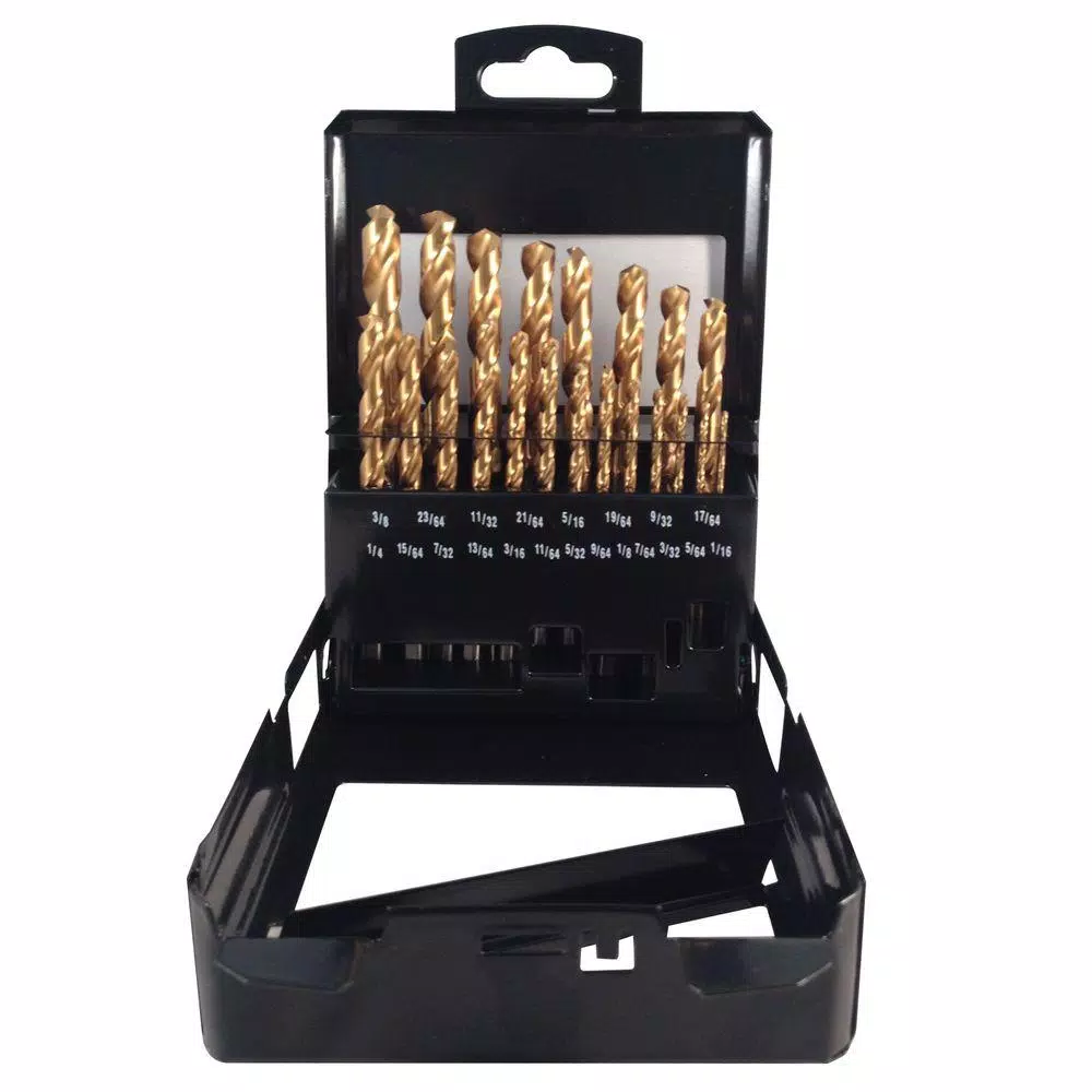 BLU-MOL Titanium Drill Bit Set (21-Piece) and#8211; XDC Depot - Mycitystee