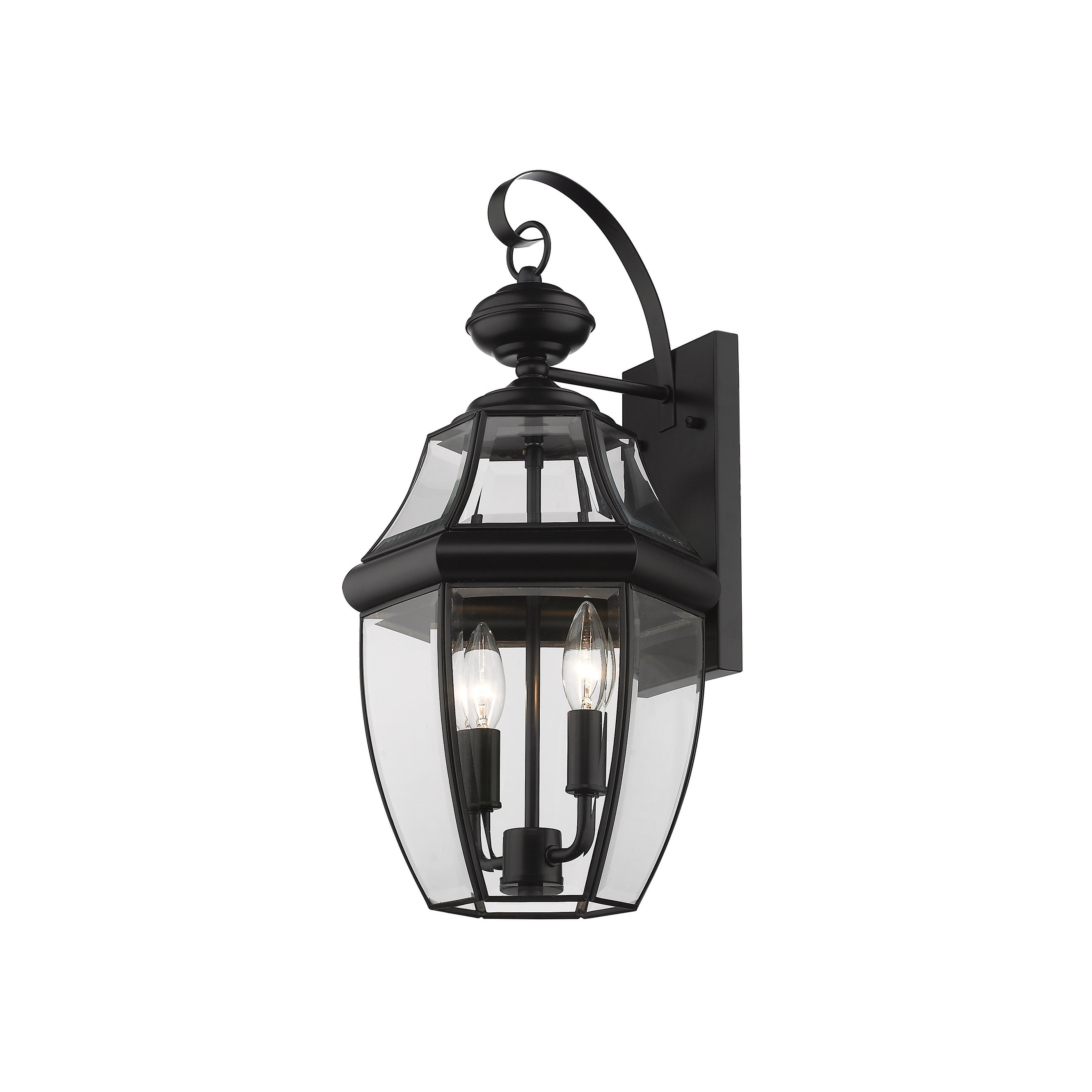 Westover 2 Light Outdoor Wall Sconce - Black - Mycitystee