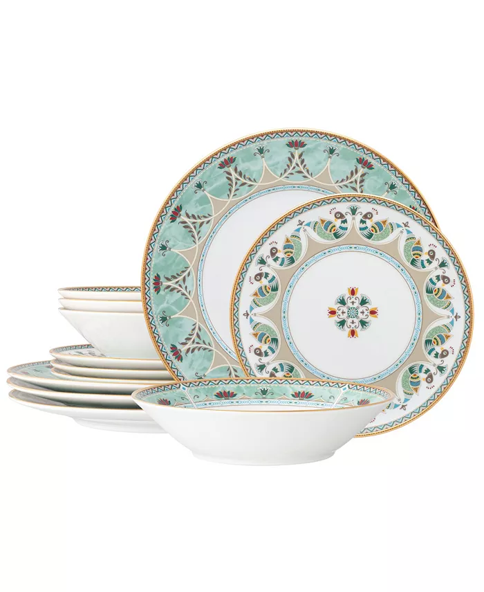 Noritake Serene Garden 12 Piece Set， Service for 4 - Mycitystee
