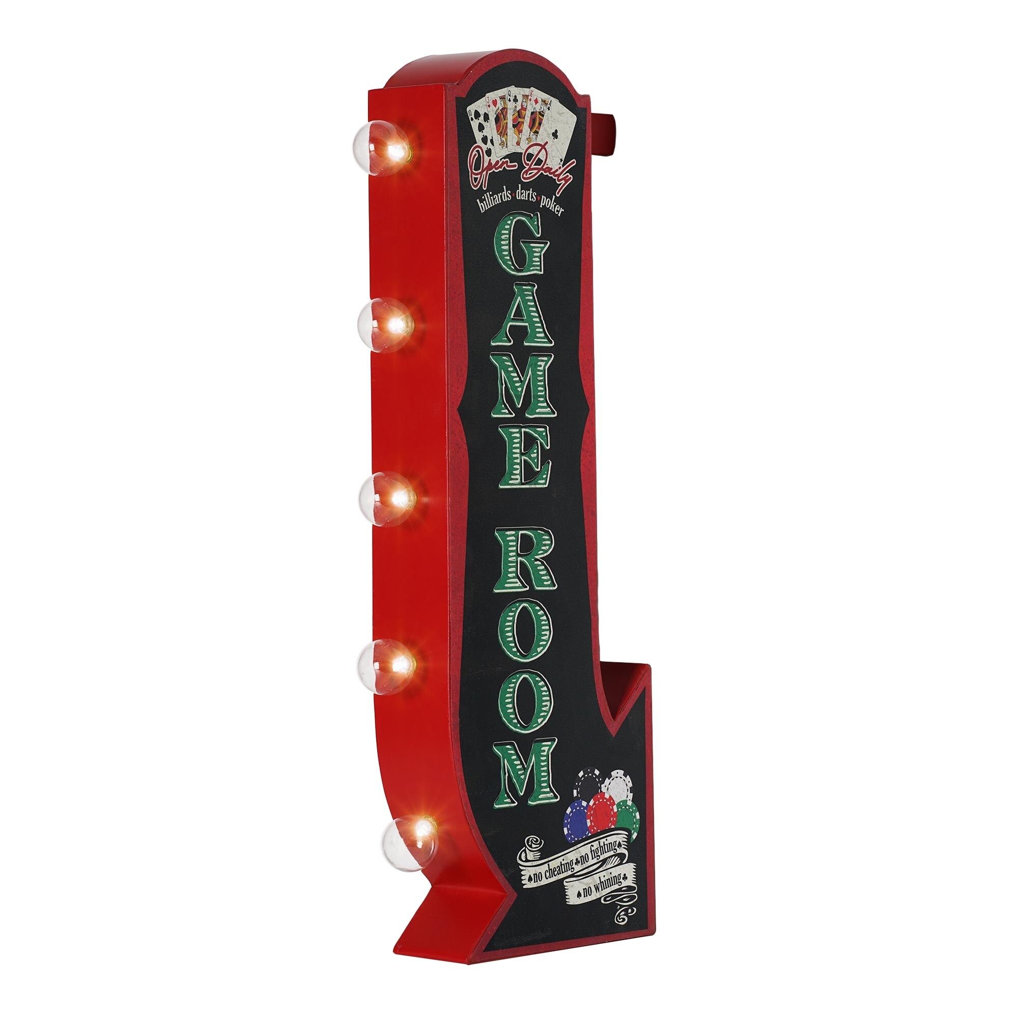 Vintage Game Room Off the Wall LED Marquee Sign - 25
