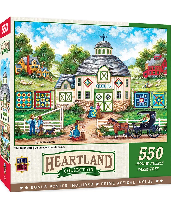 MasterPieces Puzzles MasterPieces 550 Piece Jigsaw Puzzle for Adults - The Quilt Barn - Mycitystee