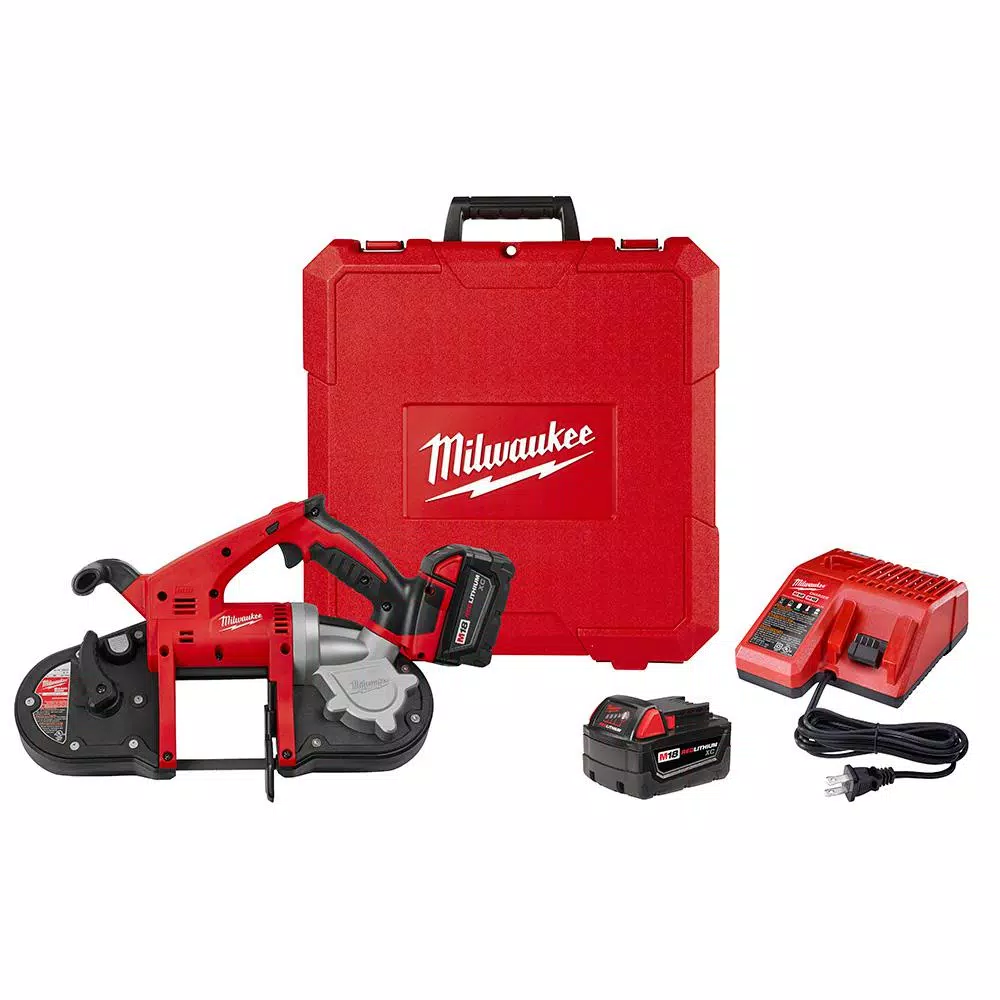 Milwaukee M18 18-Volt Lithium-Ion Cordless Band Saw Kit with Two 3.0 Ah Batteries， Charger， Hard Case and#8211; XDC Depot - Mycitystee