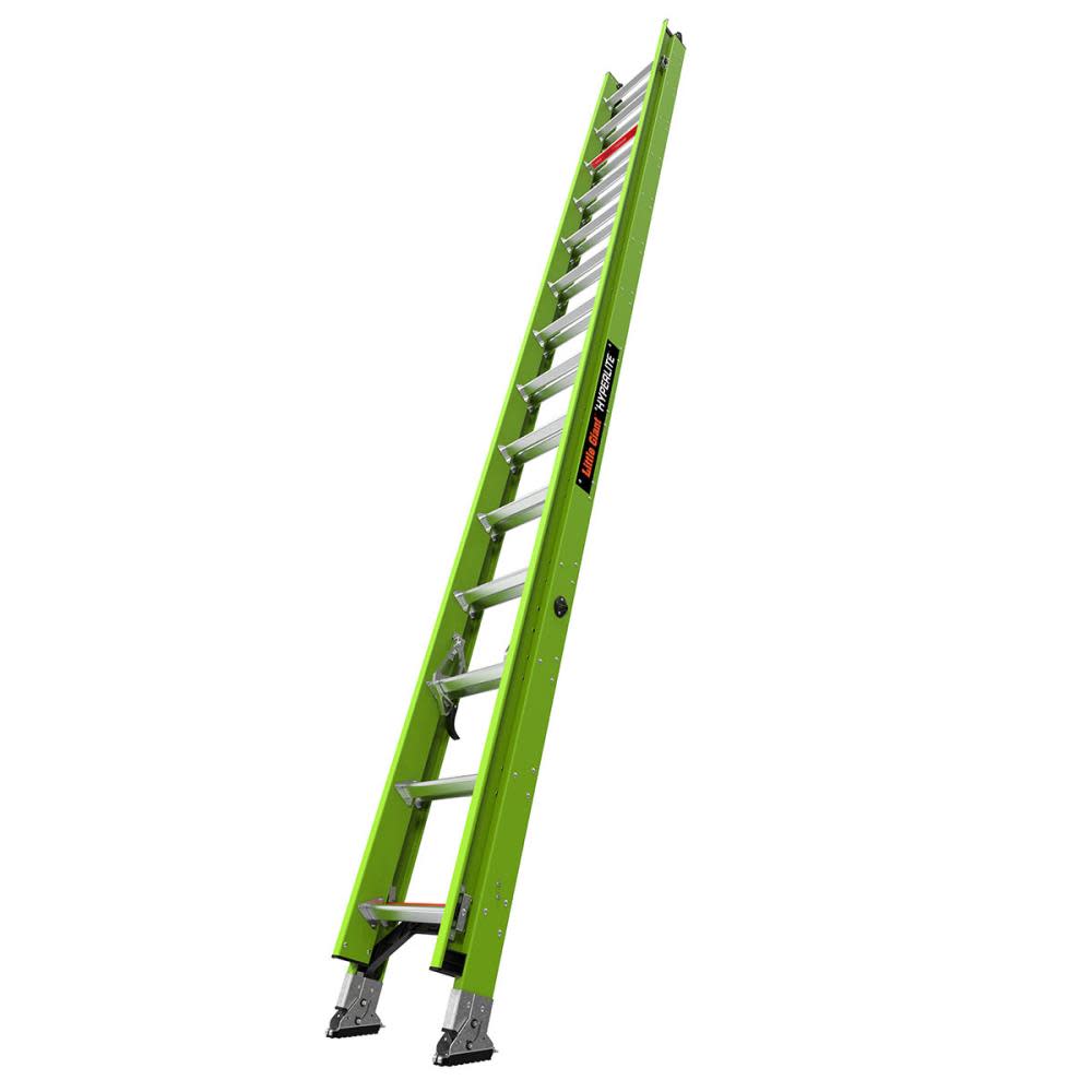 HyperLite 28 ft Type IAA Fiberglass Extension Ladder - Mycitystee