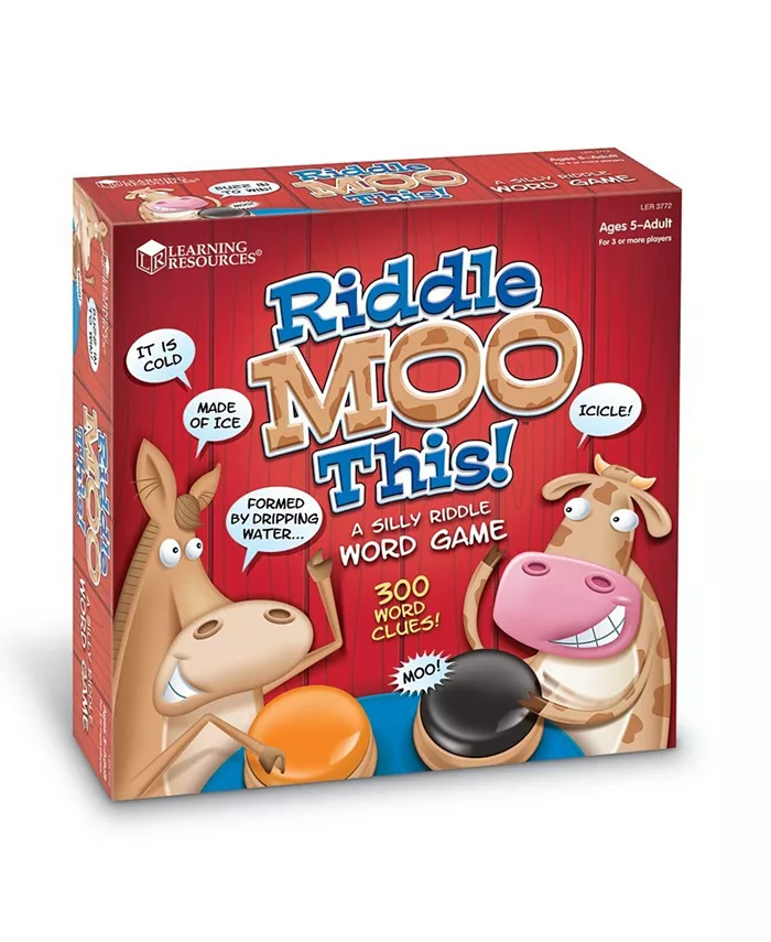 Areyougame Learning Resources Riddle Moo This Silly Riddle Word Game - Mycitystee