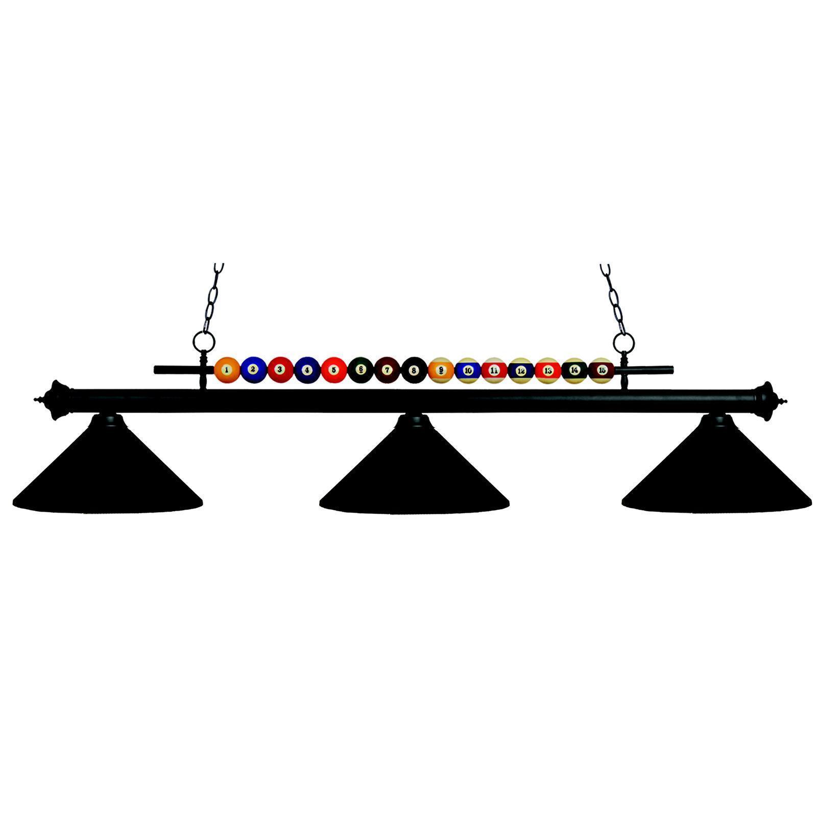 Avery Home Lighting 3-light Billiard Fixture - Matte Black - Mycitystee