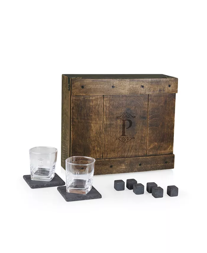 Legacy Monogram Whiskey Box Gift Set - Mycitystee