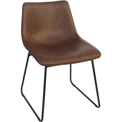 Lorell Mid-century Modern Sled Guest Chair (42957) - Mycitystee
