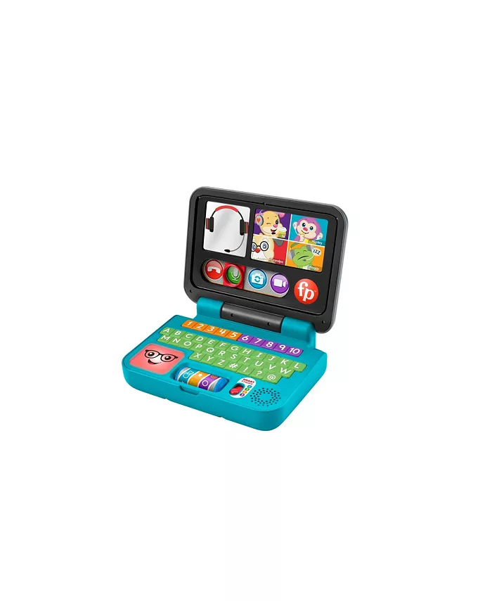 Fisher Price  Laugh Learn Let's Connect Laptop， Electronic Toy with Lights - Mycitystee