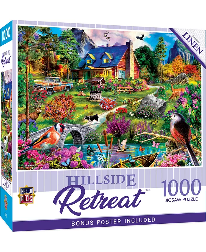 MasterPieces Puzzles Retreats - Hillside Cottage 1000 Piece Adult Jigsaw Puzzle - Mycitystee