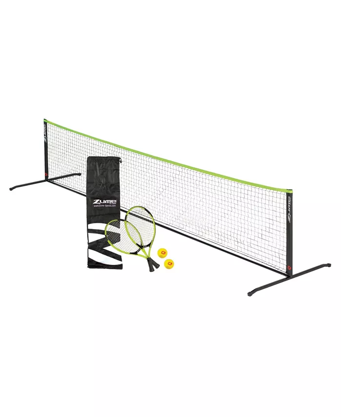 VIVA SOL Zume Games Portable， Instant Tennis Set Includes 2 Rackets， 2 Balls， Net， and Carrying Case - Mycitystee
