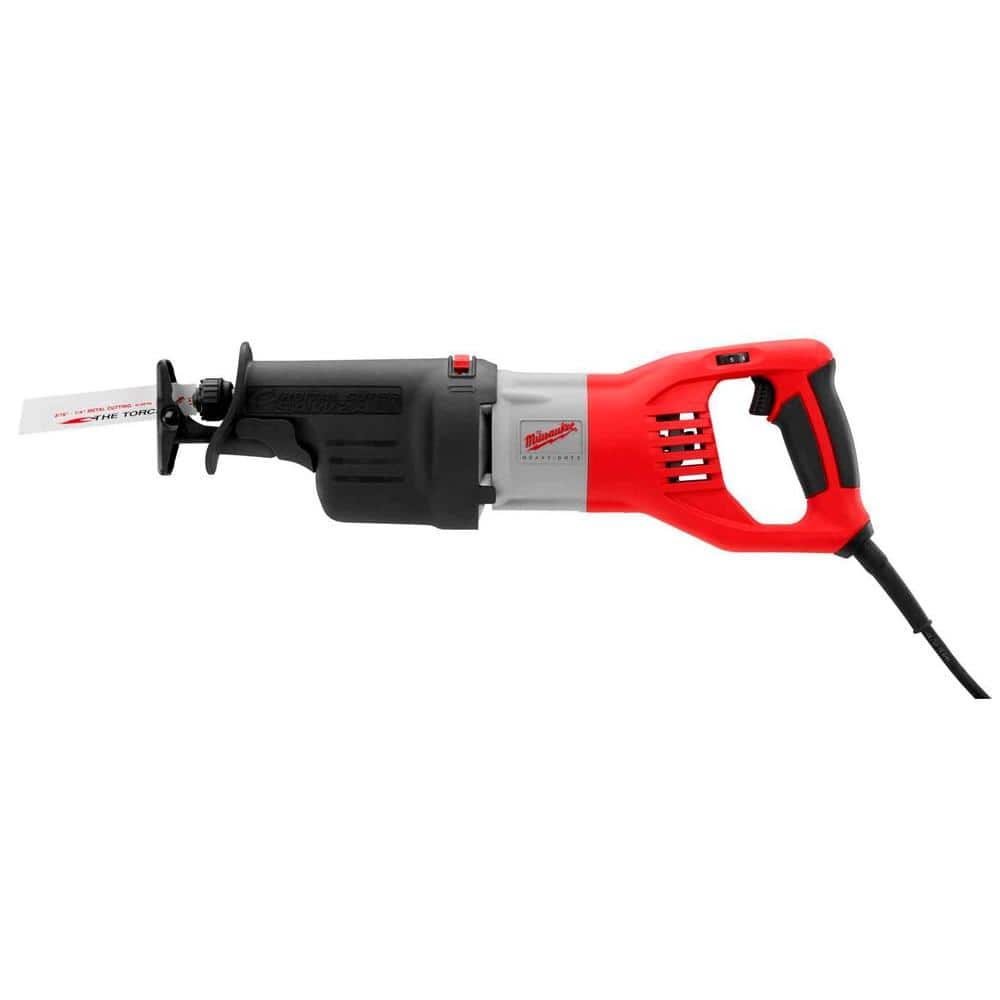 Milwaukee 15 Amp 1-1/4 in. Stroke Orbital SUPER SAWZALL Reciprocating Saw with Hard Case 6538-21 - Mycitystee