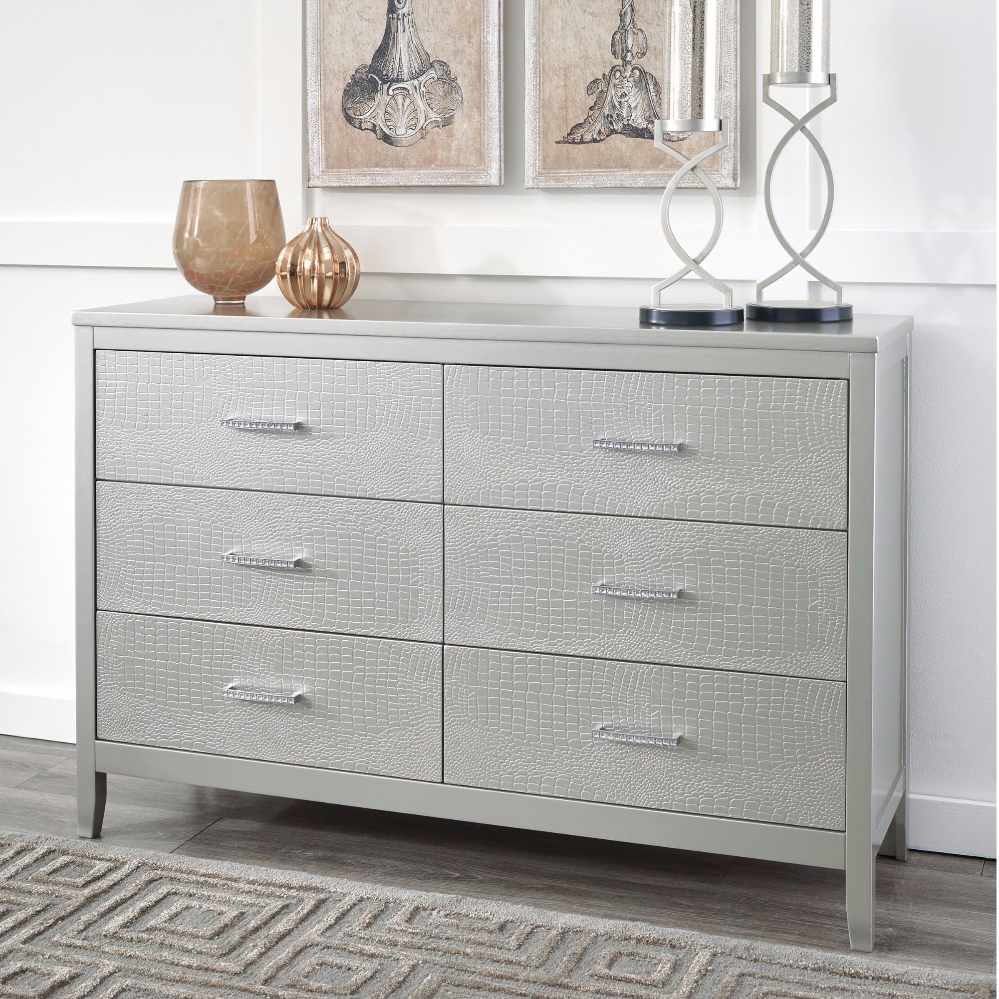 Signature Design by Ashley Olivet Silver Dresser - - 14281734 - Mycitystee