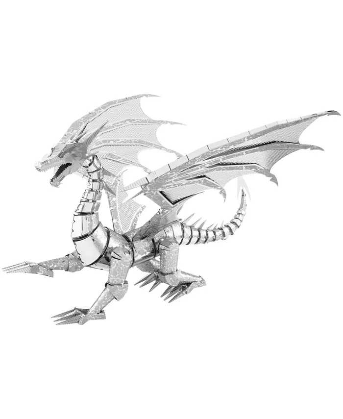 Fascinations ICONX 3D Metal Model Kit - Silver Dragon - Mycitystee