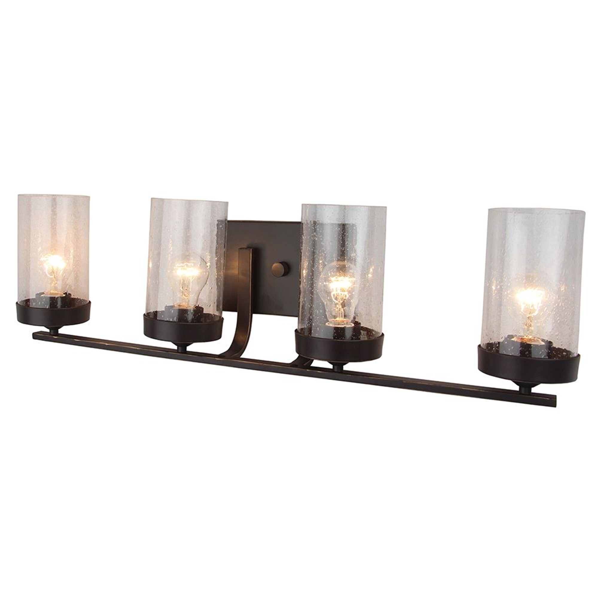 4 Light Vanity Lighting in Imperial Dark Brown - 5.5L x 28.75W x 8.25H in. - Mycitystee