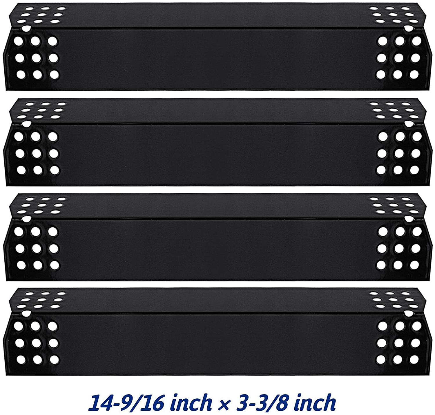 Heat Plates for Uberhaus 780-0003, 4 Pcs 3 3/8 x 14 9/16, Grill Replacement Parts - Mycitystee