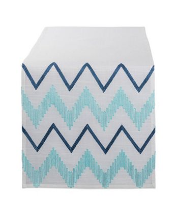 Design Imports Embroidered Chevron Table Runner - Mycitystee