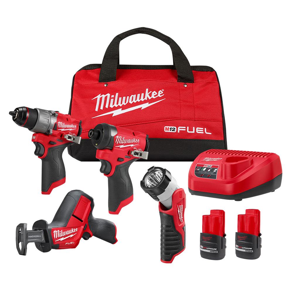 Milwaukee M12 FUEL 4-Tool Combo Kit 3497-24 from Milwaukee - Mycitystee