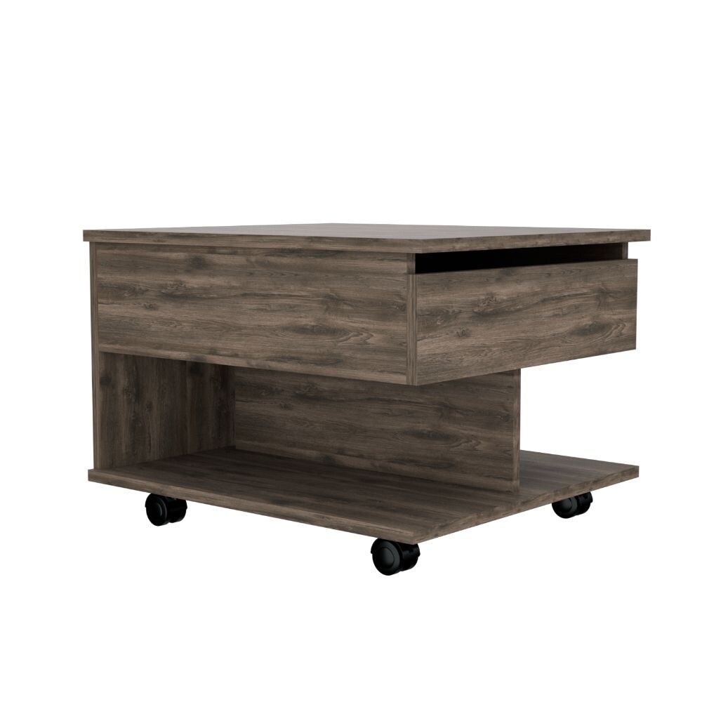 TUHOME Luanda Modern Lift-Top Rolling Coffee Table - Mycitystee