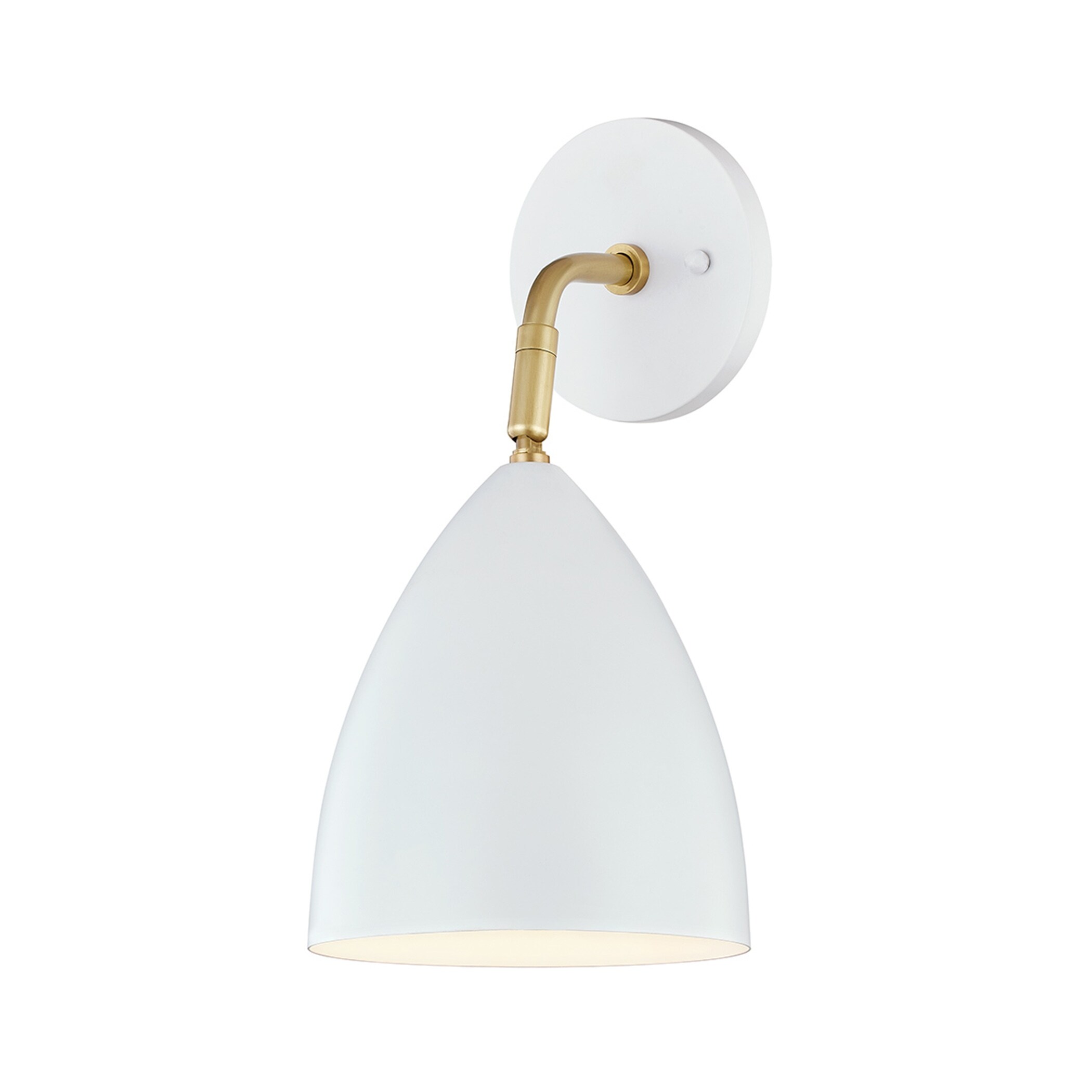 Mitzi by Hudson Valley Gia 1-light White Wall Sconce - Mycitystee