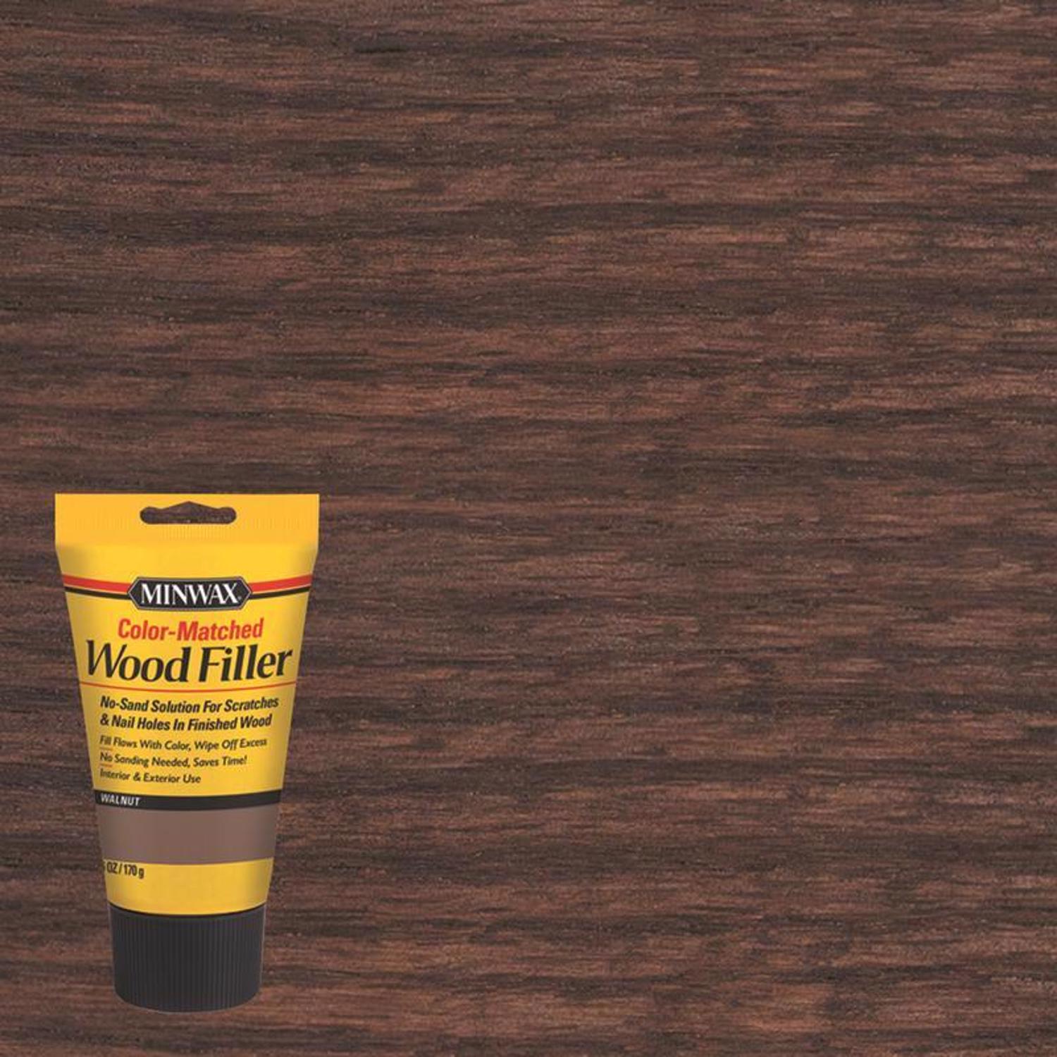 Minwax Color-Matched Walnut Wood Filler 6 oz - Mycitystee