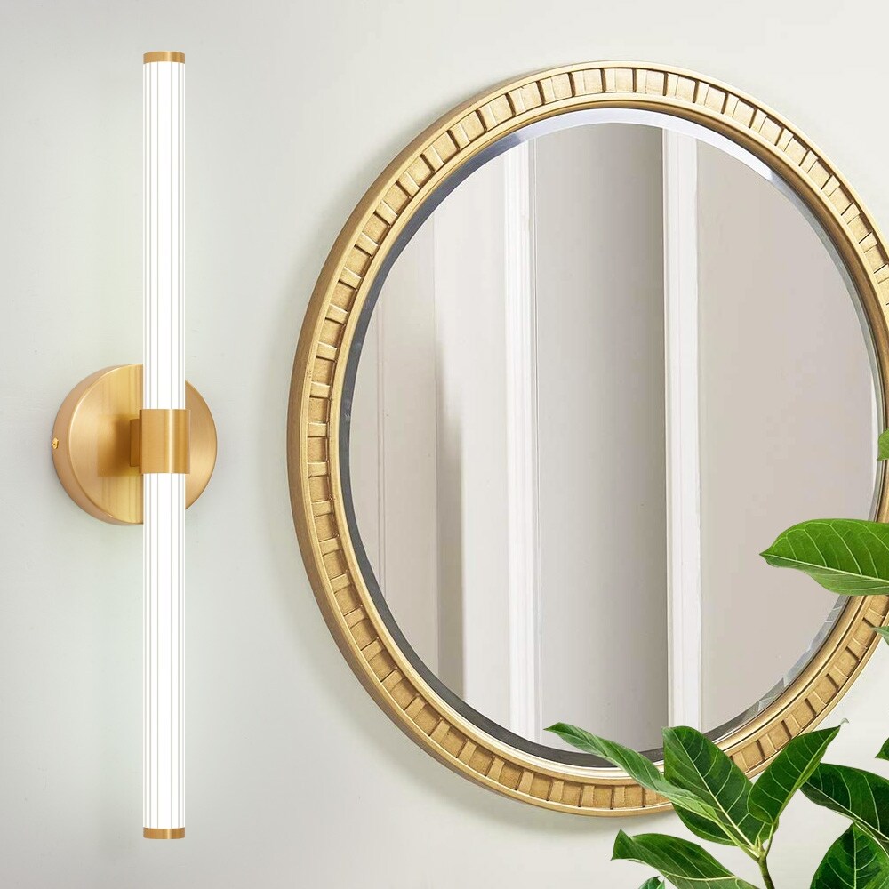 Deyidn Gold LED Bathroom Vanity Lights Fixtures Over Mirror - Mycitystee